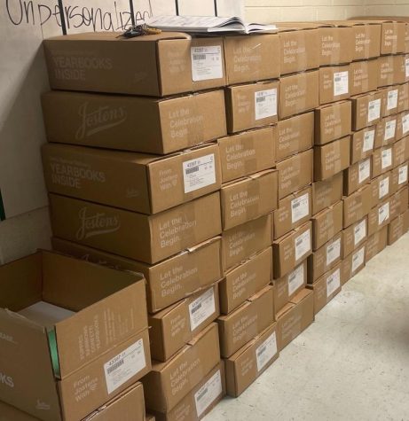 More than 1000 lbs. of 2023 MHS yearbooks were delivered May 5. Yearbook distribution week is May 15-18. 