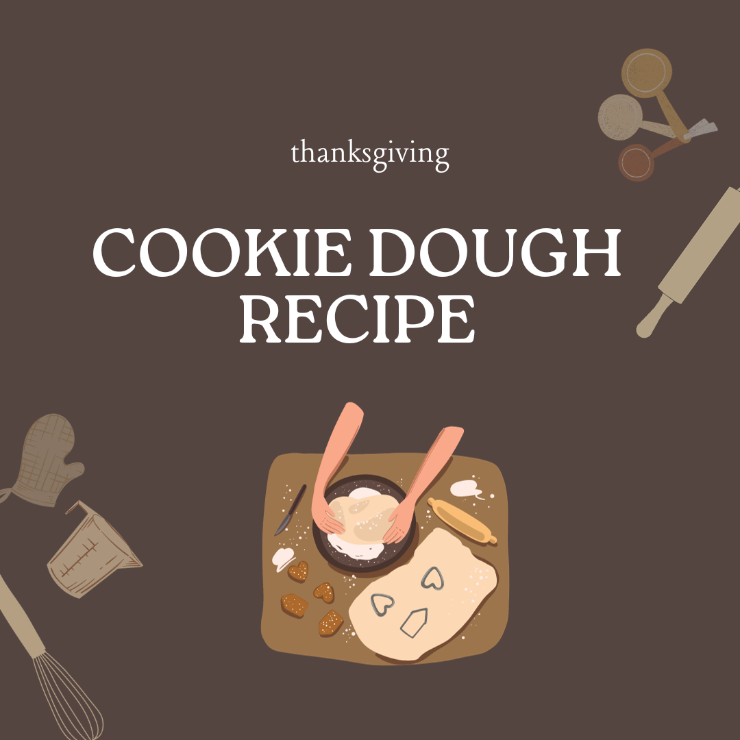 Cookie dough recipe graphic created by Lulu Vitulo using Canva.