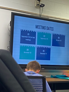 Meeting dates of the Skills USA Club for the first semester