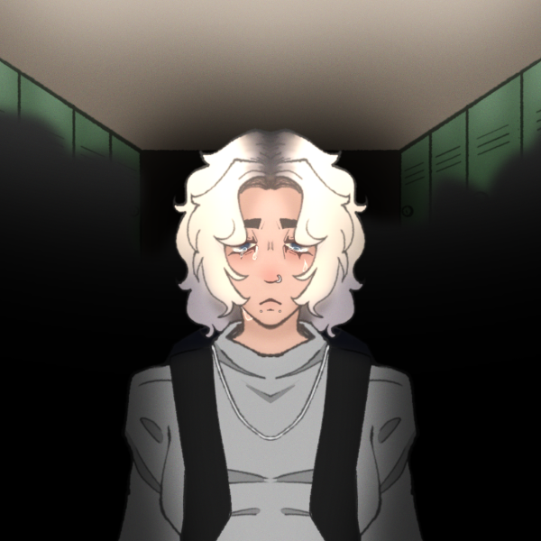 Drawing illustration representing what sophomore slump feels like.