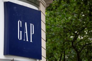 The Gap logo is seen on the front of the company's store in Paris, France, July 1, 2021. REUTERS/Sarah Meyssonnier