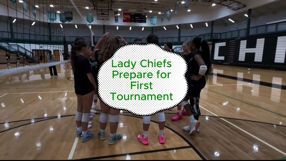 Picture from a frame in the "Lady Chiefs prepare for first tournament" video made by Yasemin Kalpakci in Capcut.