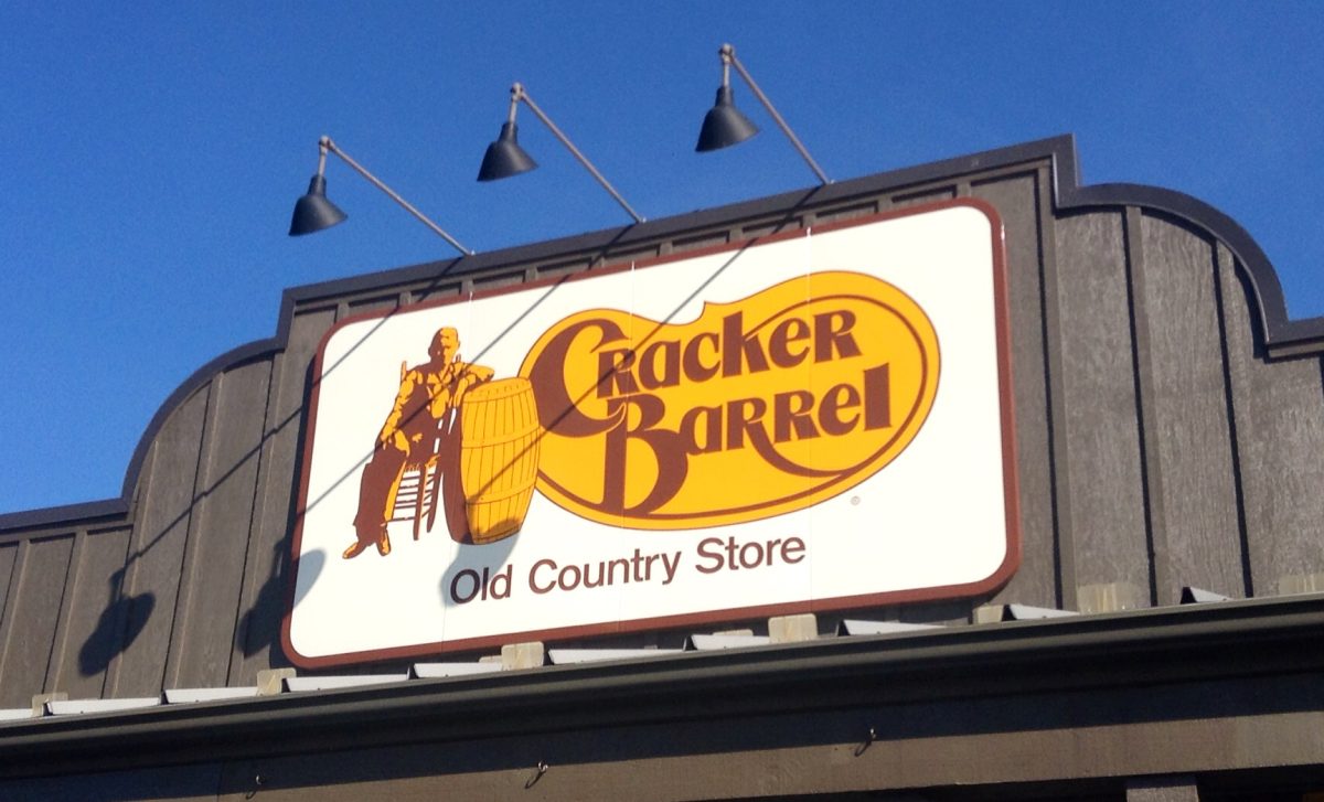 Photo provided via openverse: "Cracker Barrel, 10/2014 by Mike Mozart of TheToyChannel and JeepersMedia on YouTube #Cracker #Barrel" by JeepersMedia is licensed under CC BY 2.0.