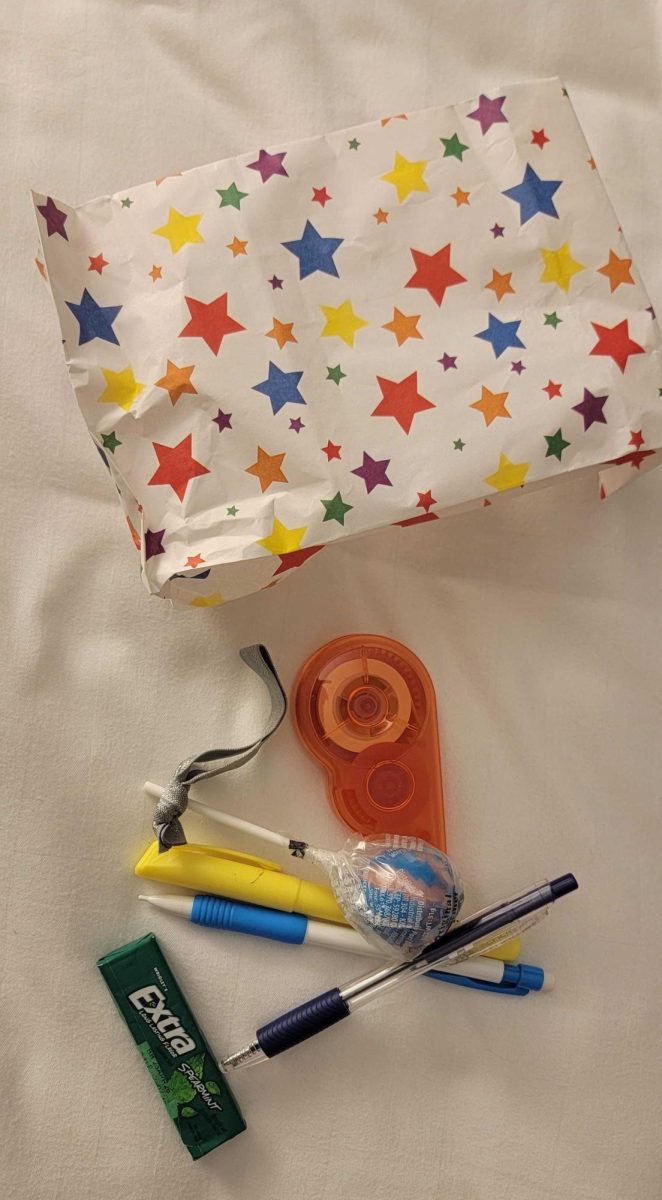 In preparation for the editors' NSMC competitions, Trail adviser Shanon Woolf prepared goody bags for everyone, wishing them luck. Photo by Shanon Woolf