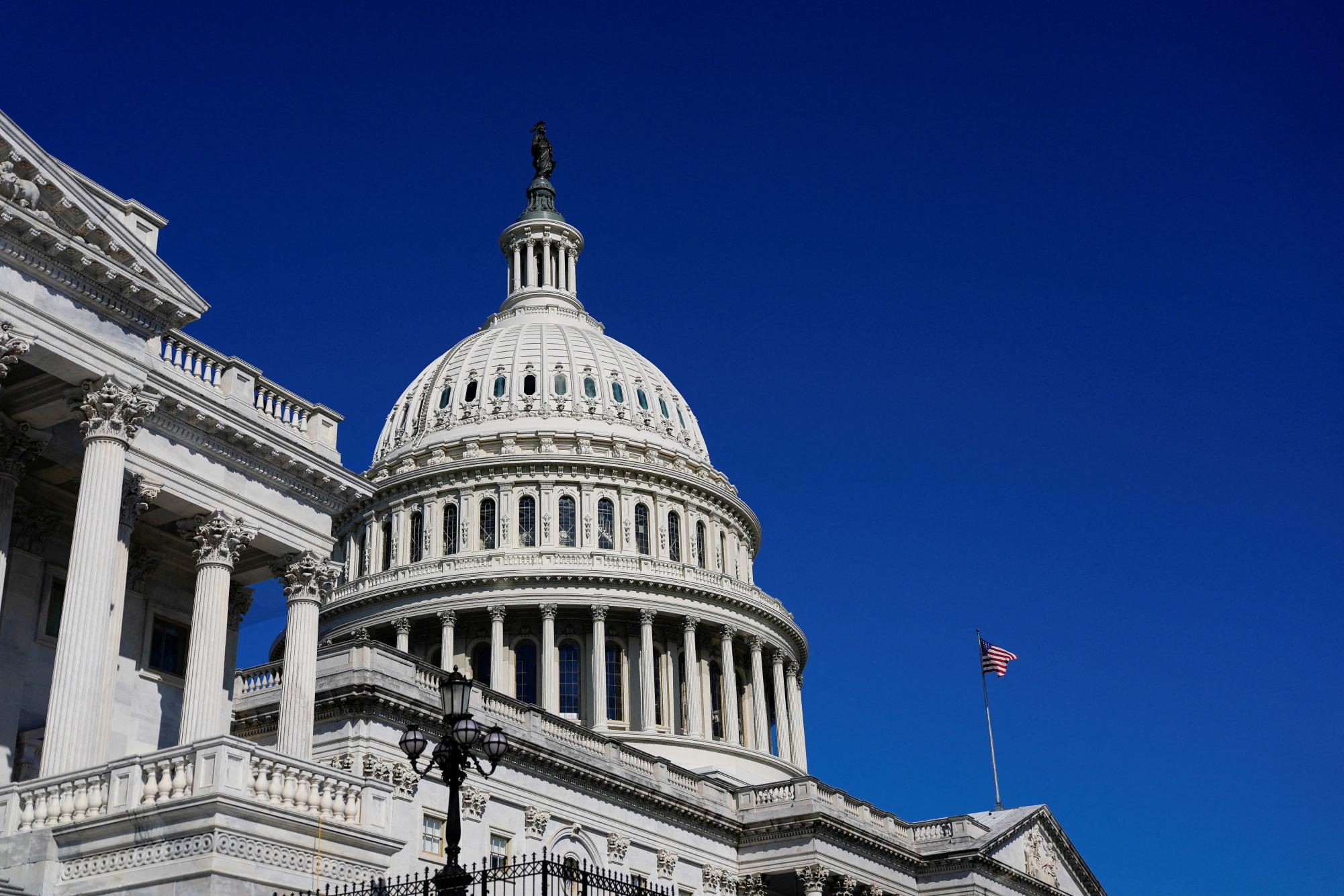 A view of the dome of the U.S. Capitol building on Capitol Hill in Washington, D.C. U.S., September 19, 2025. REUTERS/Kent Nishimura