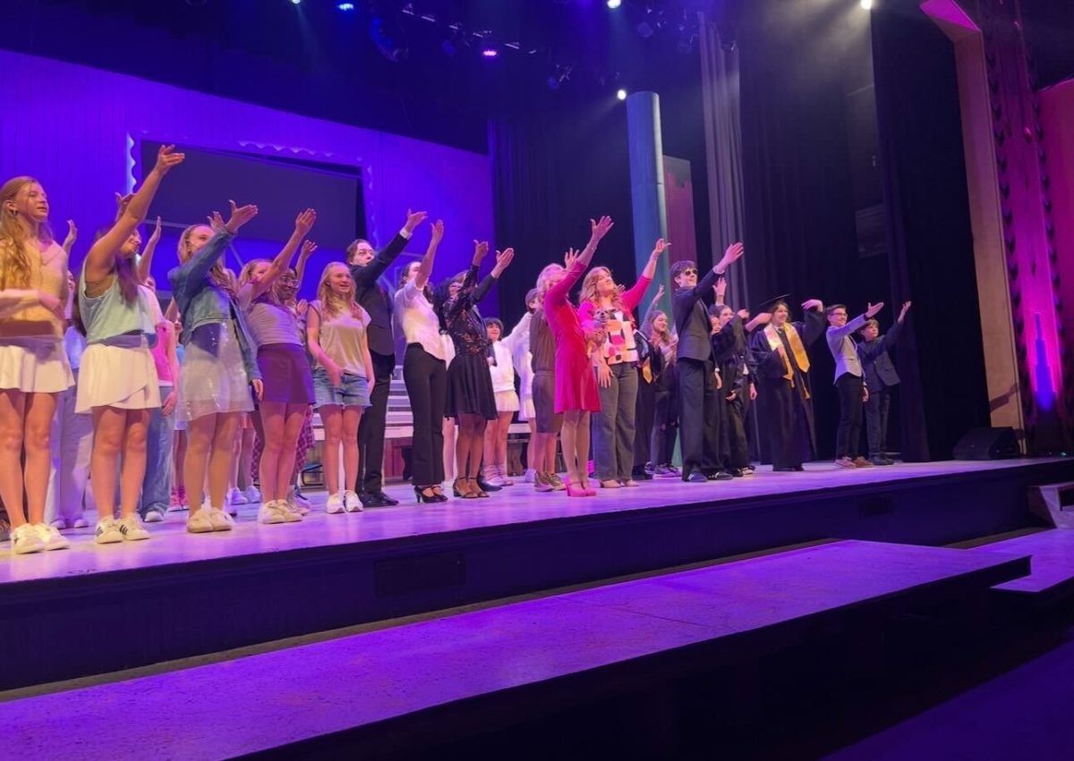 Students performing in Legally Blonde Jr. at the Legacy Theatre. Photo submitted by Estella Humes
